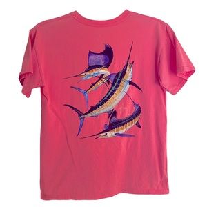 Guy Harvey Pink Fishing Shirt